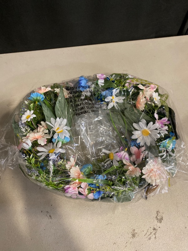 Photo 1 of 20 Inch Spring Wreaths for Front Door Decor, Eucalyptus Wreath for Front Door Outside, Hanging Window Wedding, Home Porch, Farmhouse, Patio, Garden Easter Wreath Decor,All Seasons