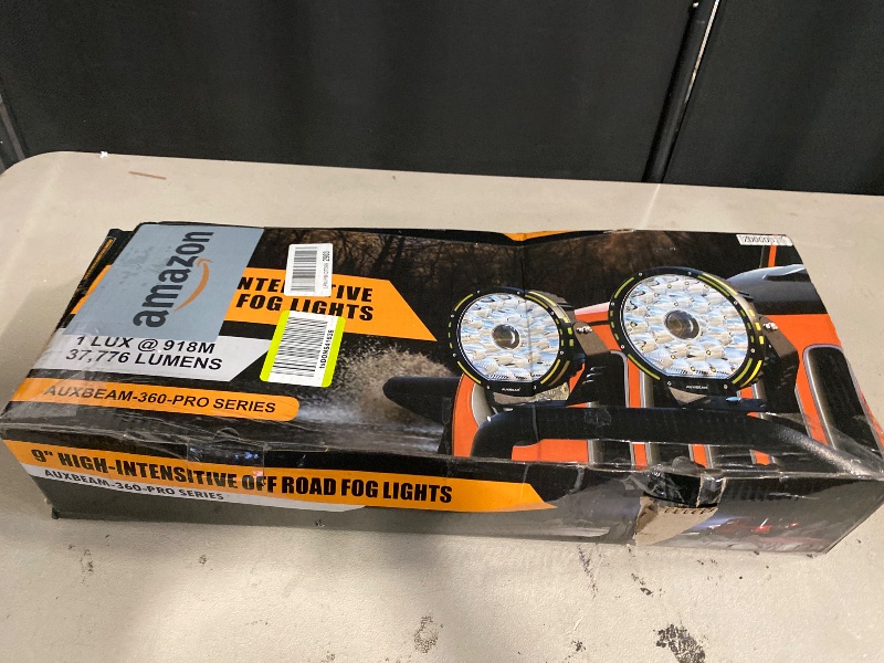 Photo 1 of Auxbeam Round LED Driving Light, 360 Pro Series 9 Inch Offroad Spotlights 270W 37776LM Super Bright Off Road Light Bar, Spot Flood Combo Beam Ditch Lights for Truck Jeep ATV UTV, 2 Years Warranty