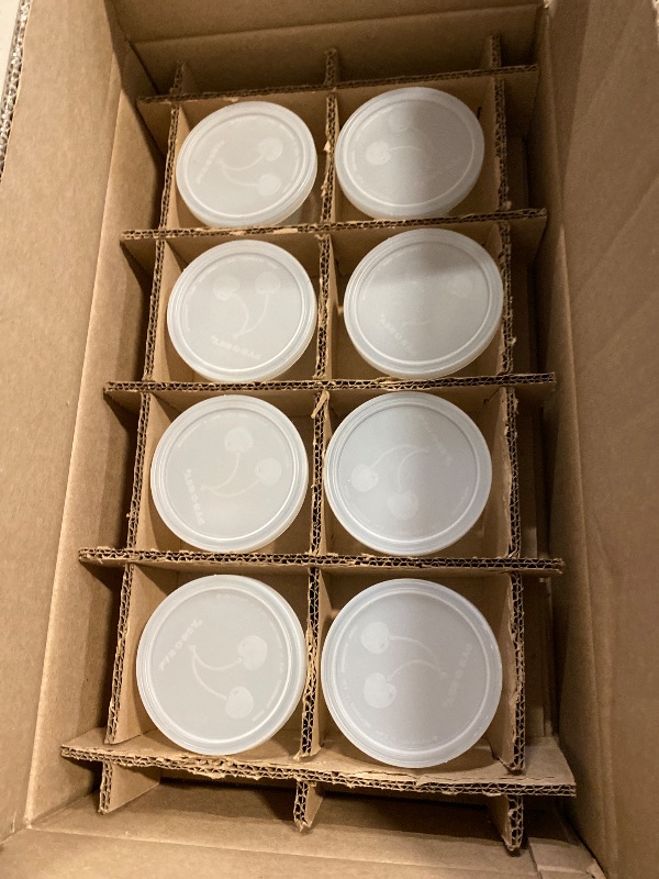 Photo 1 of Libbey Small Glass Bowls with Lids, 6.25 ounce, Set of 8, Clear, 3.45-inch Diameter