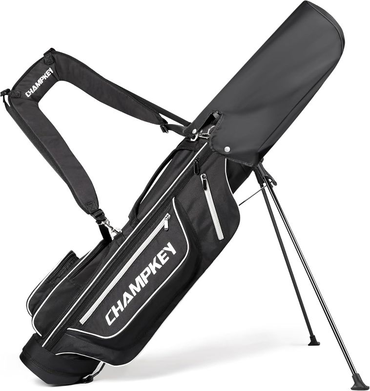 Photo 1 of CHAMPKEY Lightweight Golf Stand Bag | Professional Pitch Golf Bag Ideal for The Driving Range, Par 3 and Executive Courses
