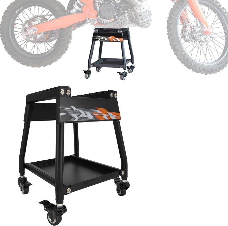Photo 1 of Dirt Bike Stand Detachable Lift Panel Hoist Maintenance Anti Slip Heavy Duty Universal Stand for Motorcycle Dirt Pit Bike Enduro Dual Sport Motocross