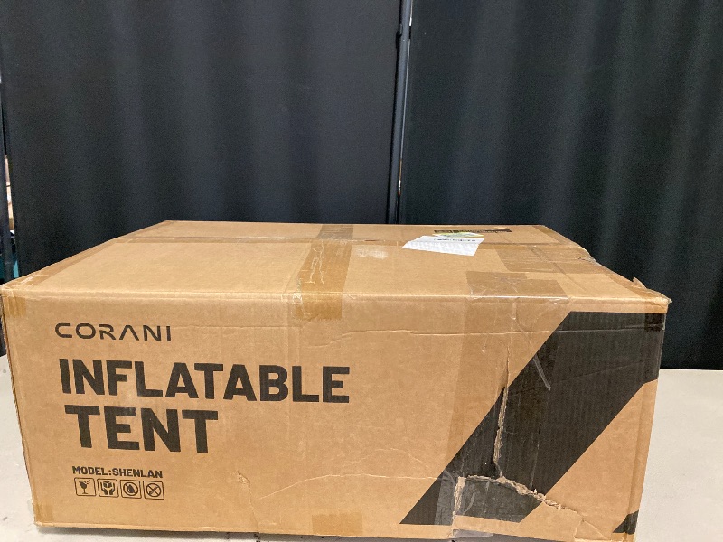 Photo 1 of 14.1'x6.5'x9' Inflatable Tents for Camping, Portable 6/8/10 Person Blow Up Air Tent, Waterproof Windproof Easy Setup Large Family Tent with 2 Doors, 6 Windows, Mosquito Screen