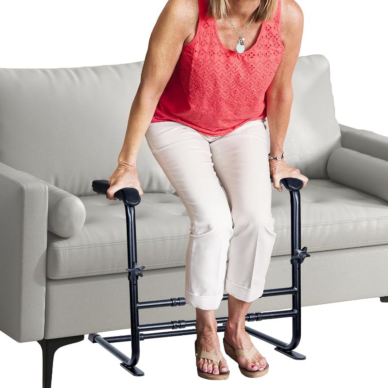 Photo 1 of ALIESTFDNO Adjustable Stand Assist for Couch, Chair Assist for Elderly, Chair Lift Assist Devices for Seniors, Safety Stand up Rail,Black