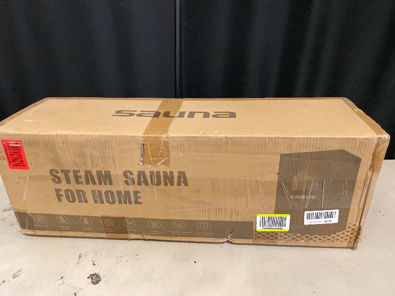 Photo 1 of Portable Sauna Box, Personal Steam Sauna for Home with Steamer, Remote Control, Folding Chair and Mat, Portable Steam Sauna Tent, Home Spa for Relaxation
