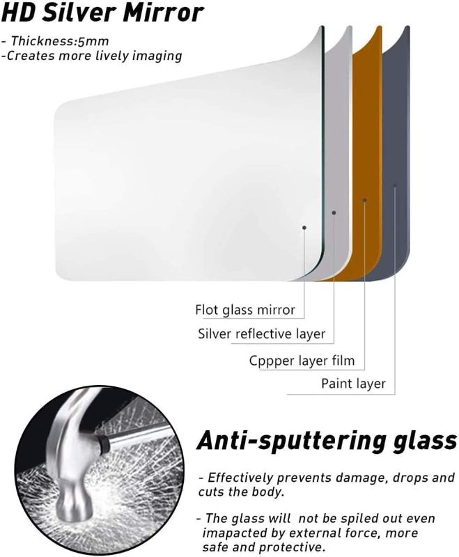 Photo 1 of Arched Floor Mirror, 56"x20" Full Length Mirror, Standing Mirror Hanging or Leaning, Body Mirrors with Stand, Wall Mounted Mirror, Arched-Top Mirrors with Aluminum Frame for Bedroom (White)