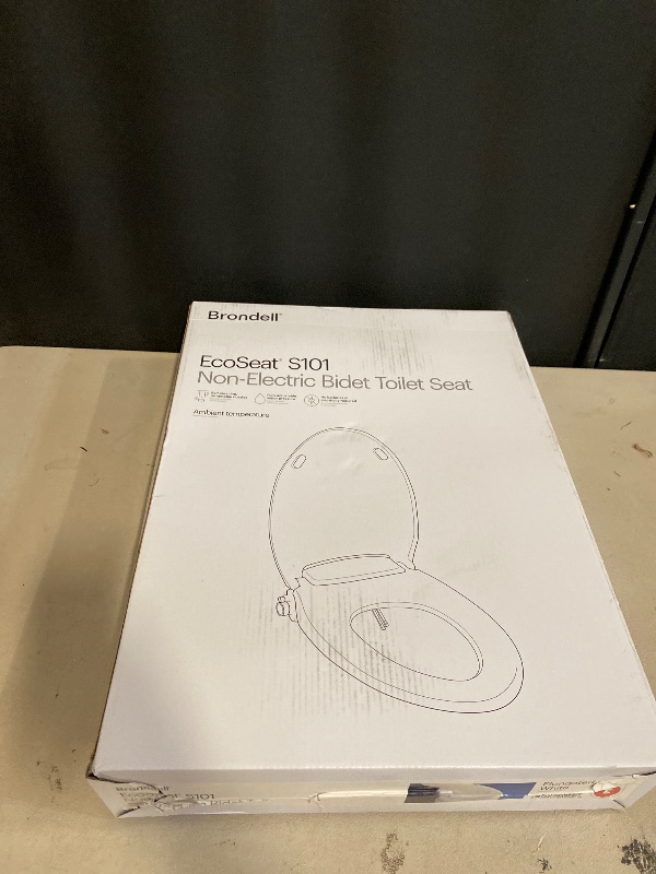 Photo 1 of Brondell Bidet Toilet Seat Non-Electric Swash Ecoseat, Fits Elongated Toilets, White - Dual Nozzle System, Ambient Water Temperature - Bidet with Easy Installation