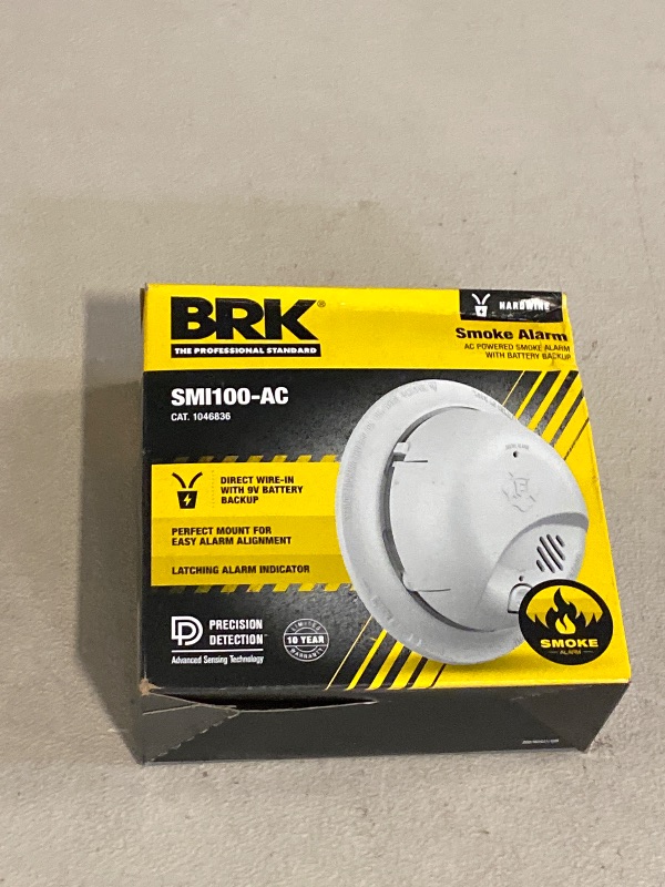 Photo 1 of SMI100-AC Hardwire Interconnect Smoke Alarm with Battery Backup,