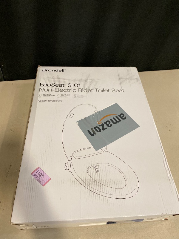 Photo 1 of Brondell Bidet Toilet Seat Non-Electric Swash Ecoseat, Fits Elongated Toilets, White - Dual Nozzle System, Ambient Water Temperature - Bidet with Easy Installation