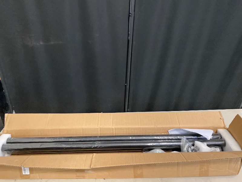 Photo 1 of Stair Handrail, 12 Ft Metal Staircase Handrail, Black Galvanized Industrial Iron Hand Rail for Indoor & Outdoor Wall Mount Support, Wall Hand Railing,Safety Handle, Steps Baluster(HR07)