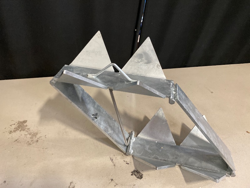 Photo 1 of Anchor-Man Boat Slide Box Anchors, 100% Hot Dipped Galvanized Foldable Sliding Cube Anchor Suitable for 23 to 40ft Offshore Sport Boats, Pontoon Boats (13 lbs / 19 lbs / 25 lbs)