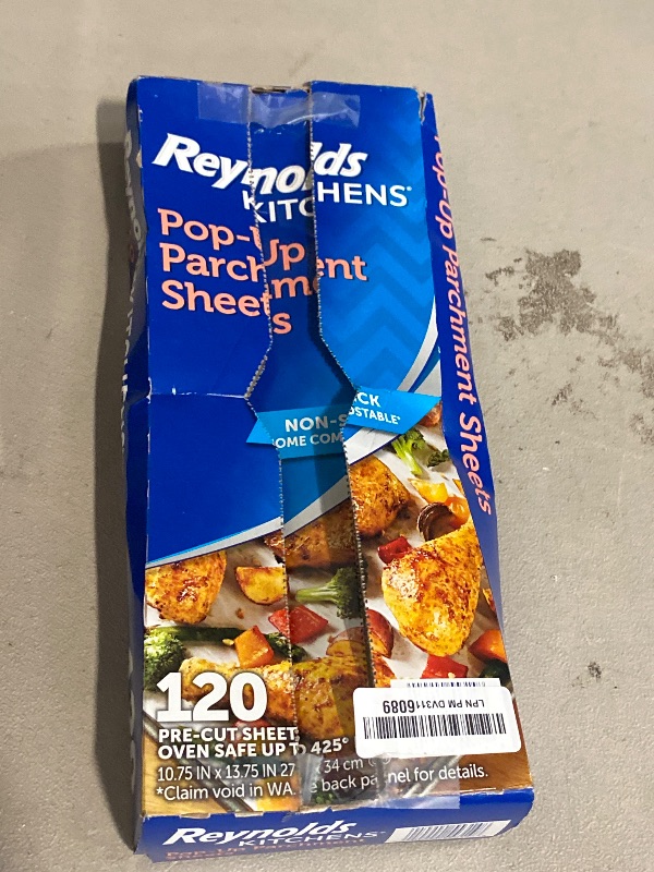 Photo 1 of Reynolds Kitchens Pop-Up Parchment Paper Sheets, 10 x 13 Inches, 120 Count