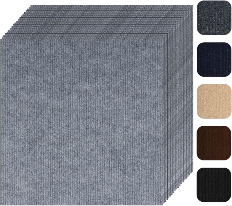 Photo 1 of Self Adhesive Carpet Tile 10 Pcs 24" x 24" Peel and Stick Carpet Floor Tiles Non-Slip Carpet Squares Tiles DIY Installation for Living Room Bedroom
