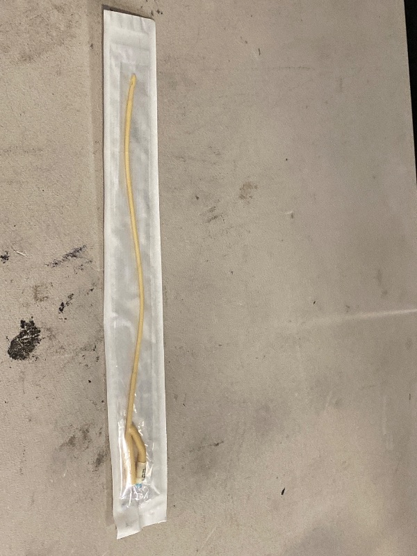 Photo 1 of Dynarex Foley Catheters, Sterile Individually Packaged, Medical-Grade,Soft and Flexible 2 Way Urinary Catheter, 5 cc, 12FR, 1 Box of 10 Foley Catheters