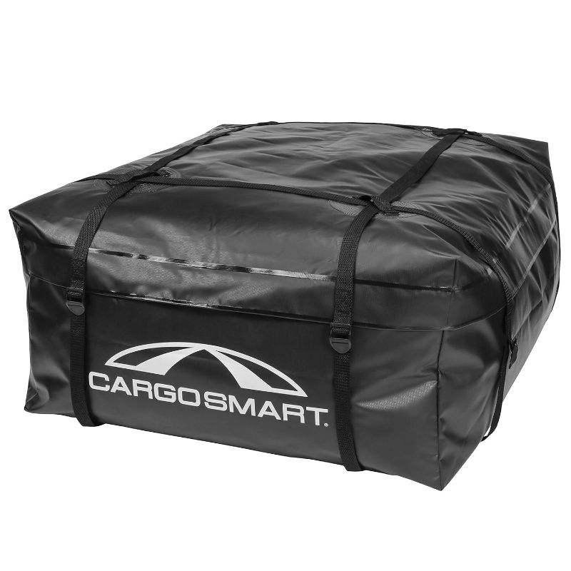 Photo 1 of CargoSmart Rainproof Cargo Carrier - Soft Sided Bag for Car Top, 36'x30'x16' - Up to 10 Cubic Feet of Storage, Easily Mounts to Vehicle's Bare Roof, Roof Rack or Basket
