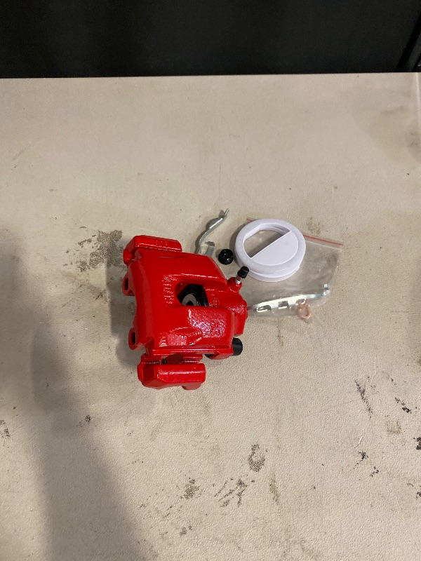 Photo 1 of Front Right Brake Caliper with Mounting Bracket Cast Iron Red Powder Coated Hardware Steel 1-Piston Qty for Lexus for ES350 3.5L 07-12,for Toyota for Camry 2.4L/3.5L 07-11 & 2.5L 10-11