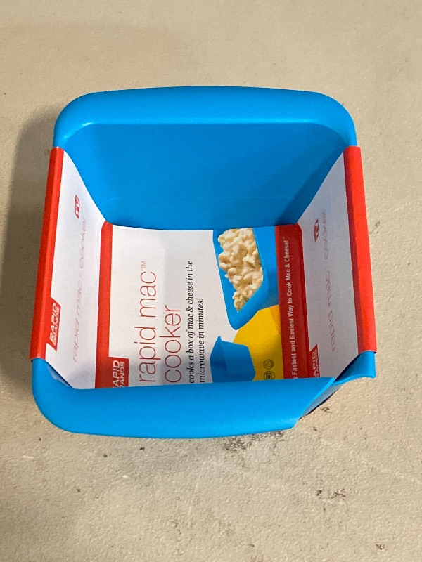 Photo 1 of Rapid Mac Cooker | Microwave Macaroni & Cheese in 5 Minutes | Perfect for Dorm, Small Kitchen or Office | Dishwasher-Safe, Microwaveable, BPA-Free (Blue, 1-Pack)