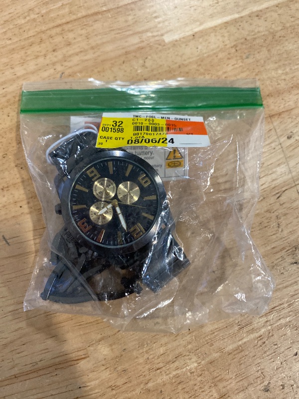 Photo 1 of GEORGE Men's Two-tone Black and Gold Watch Set, 2 Piece Watch and Bracelet Set(FMDXGE036)