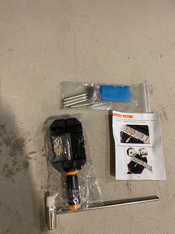 Photo 1 of JOREST Watch Link Removal Kit, Resizing Tool for Bracelet Adjustment & Replacement, Pin Remover for Sizing Strap, Watch Adjuster, Hammer for Watch Repair, Adjust Band, with User Manual, Punches