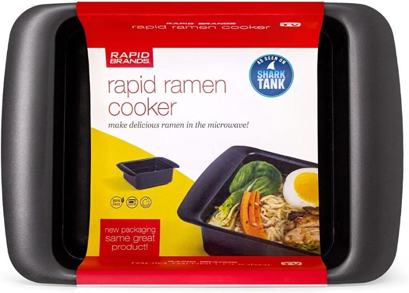 Photo 1 of Rapid Ramen Cooker - Microwave Polypropylene Ramen in 3 Minutes - BPA Free and Dishwasher Safe - Black