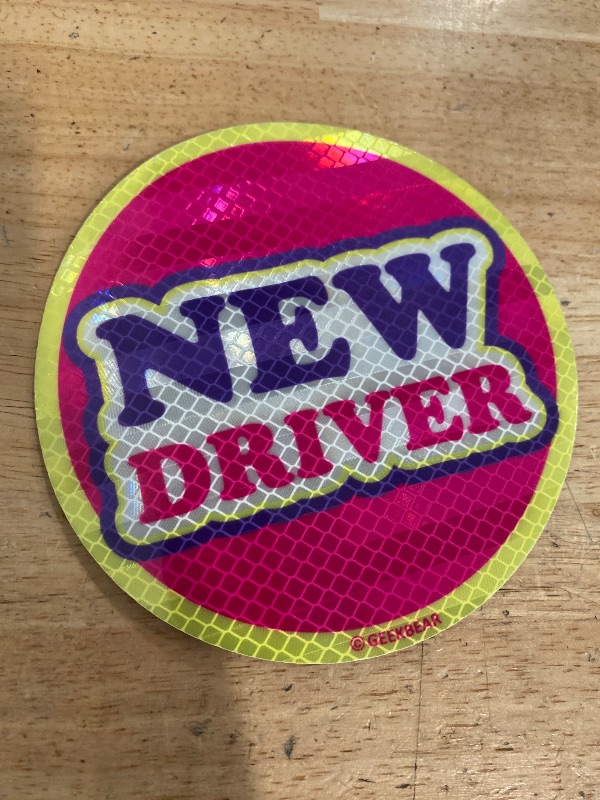 Photo 1 of GEEKBEAR [Signature] New Driver Magnet for Car - Geekbear Line - Circle 5.3 x 5.3 in (1,