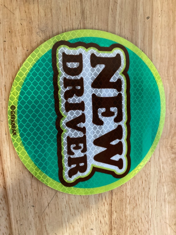 Photo 1 of GEEKBEAR [Signature] New Driver Magnet for Car - Geekbear Line - Circle 5.3 x 5.3 in