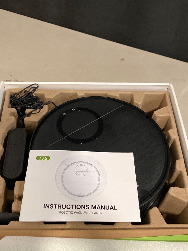 Photo 1 of Robot Vacuum and Mop Combo, 2 in 1 Mopping Robot Vacuum Cleaner with Schedule, Wi-Fi/App/Remote, 2000Pa Max Suction, Self-Charging Robotic Vacuum, Slim, Ideal for Hard Floor, Pet Hair, Low-Pile Carpet