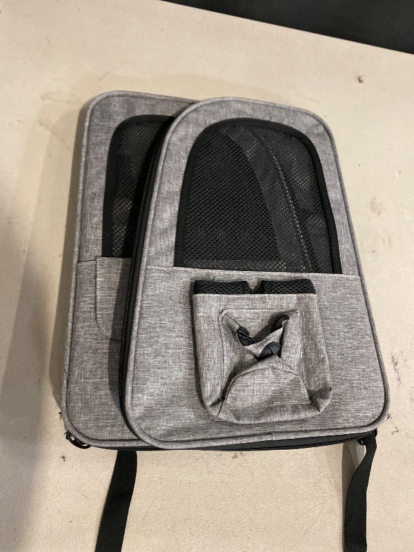 Photo 1 of Cat Carrier Backpack, Pet Carrier Backpack Expandable for Cats Small Dogs Puppies Fit Up to 18 Lbs, Foldable Puppy Backpack Carrier with Breathable Mesh for Travel Hiking Camping