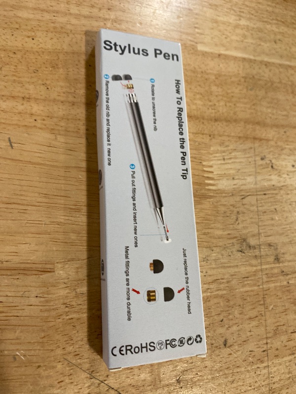 Photo 1 of Stylus (5 Pcs), 2-in-1 Stylus Pen for Touch Screen, High Precision and Sensitivity, Suitable for iPhone/ipad/Android Tablets, Compatible with All Touch Screens (Black/White/Blue/Rose Gold/Silver)