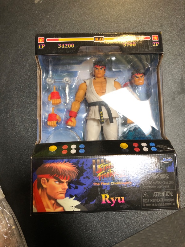 Photo 2 of Jada Toys Street Fighter II 6" Ryu Action Figure, Toys for Kids and Adults