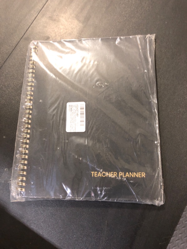 Photo 2 of SUNEE Teacher Planner 2024-2025 Academic Year, Lite Lesson Planner Book 8.5"x11" Daily Weekly and Monthly Organizers, Jul 2024 - Jun 2025 Plan Book with Pocket Folder, Color Tabs, Black