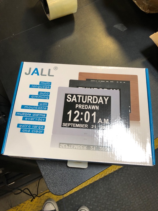 Photo 1 of JALL ?New 2024? Digital Calendar Alarm Day Clock - with 8" Large Screen Display, am pm, Multiple Alarms, for Impaired Vision People, The Aged Seniors, The Dementia, for Desk, Wall Mounted,