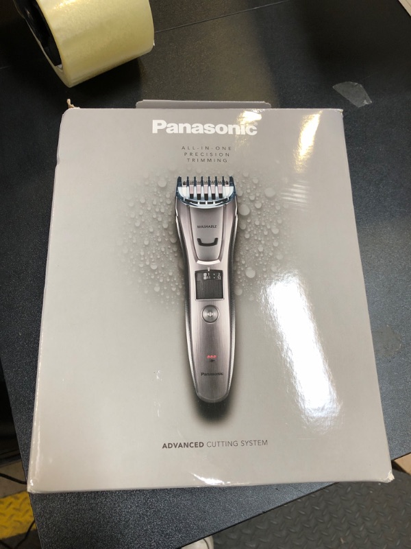 Photo 3 of Panasonic - Men’s All-in-One Facial Beard Trimmer and Body Hair Groomer - Silver