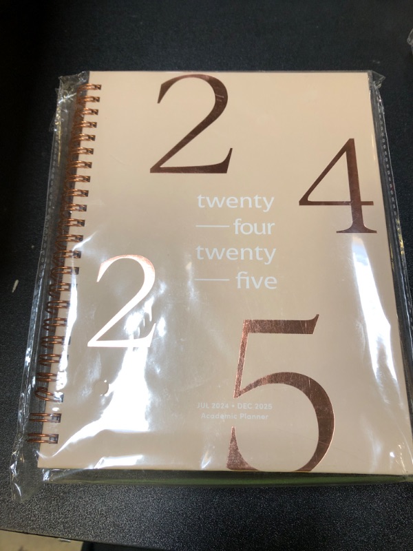 Photo 2 of Riley's Planner 2024-2025 Academic Year, 18-Month School Calendar 2024-2025 Planner Book Hardcover, Monthly and Weekly Student Planner, Notes Pages, Twin-Wire Binding (8 x 6 inch, Beige)