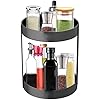 Photo 1 of 2 Tier Lazy Susan, Stainless Steel Turntable, 360 Degree Spice Rack for Kitchen Bathroom Counter Organizer (10.2Inch)