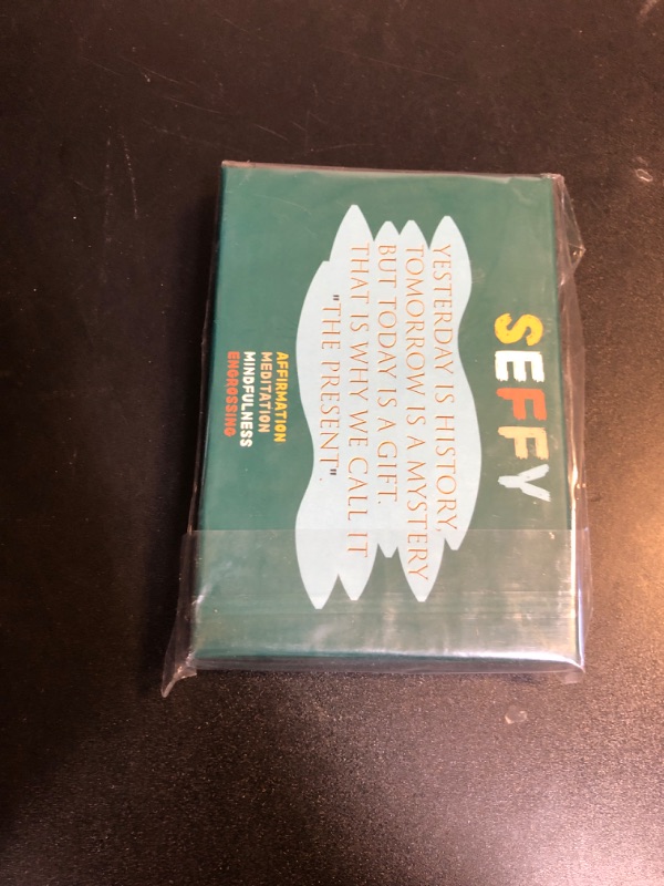 Photo 1 of SEFFY 50 Mindfulness Cards, 10 Envelopes and 10 Stickers, Great Cards for Stress Relief, Self Care and Relaxation, Meditation Exercises with Quote