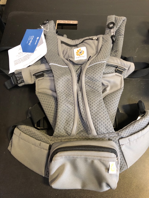 Photo 3 of Ergobaby Omni Breeze Baby Carrier in Graphite Grey