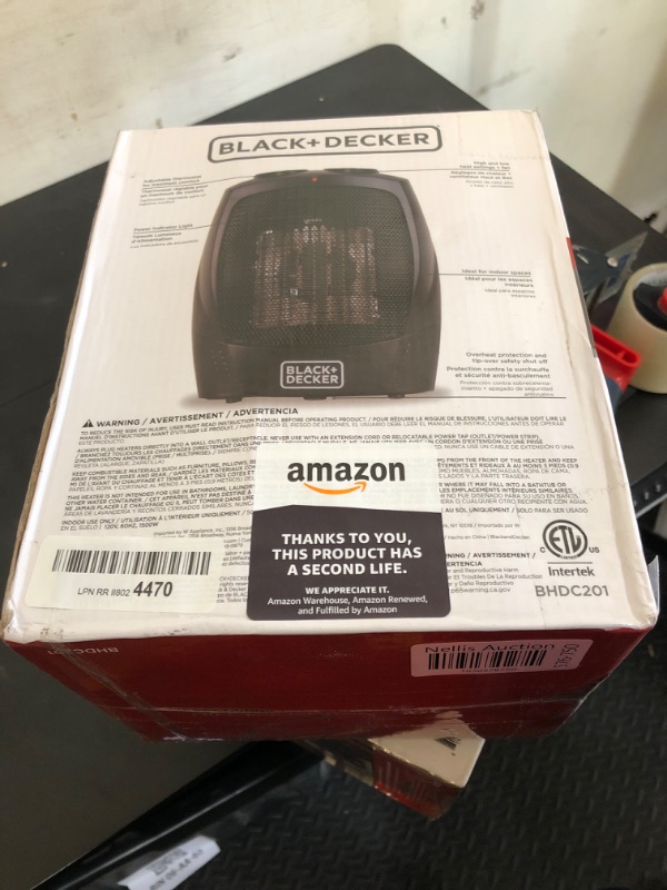 Photo 2 of Black+Decker Personal Ceramic Heater