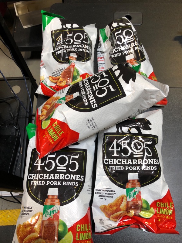 Photo 2 of 5 PCK 4505 Meats Chicharrones Tajin 2.25oz EXP SEP 26 2024