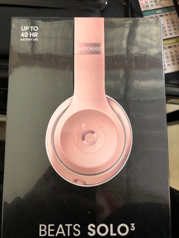 Photo 3 of Beats Solo3 Wireless On-Ear Headphones (Previous Model) - Rose Gold  