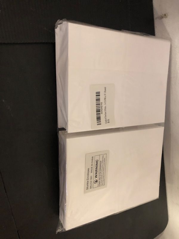 Photo 1 of Silunkia 110 packs Blank White Envelopes 5 x 7 for Invitations, Printable Envelopes Self Seal for Wedding, Greeting Cards, Birthday Cards, Postcards, Mailing, Thanksgiving Cards & All Occasion