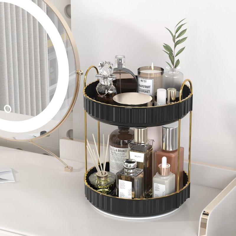 Photo 1 of  Rotating Makeup Organizer 2 Tier 