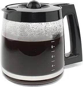 Photo 1 of 12-Cup Replacement Glass Carafe Pot Compatible with Hamilton Coffee Maker Models 46310, 49976, 49966, 49350, 49957, 49954, 49933, 49980A, 49980Z, 49983, 49618, 46300, 49950
