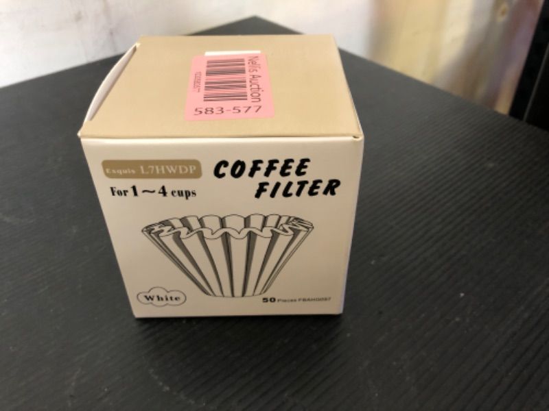 Photo 2 of 1-4 Cup Coffee Filters White Paper,Coffee Makers and Drip Coffee Pots Junior Basket Style, Chlorine Free Coffee Filter,50 Count