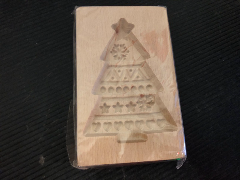 Photo 1 of 1pc Wooden Cookie Mold  4x3in	