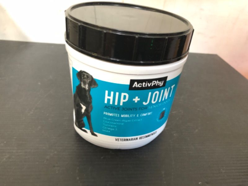 Photo 1 of ActivPhy Hip + Joint Soft Chews Senior Dog Supplement   exp date 04/2026