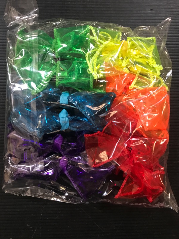 Photo 1 of Clipband 12Pcs Waterproof Jelly Hair Bows For Girls, PVC Summer Swim Pool Bow Clips Transparent Hair Accessories for Girls Toddler Infants Kids Teens Children