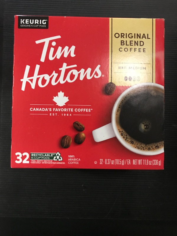 Photo 2 of EXP 02 MAY 2025
Tim Hortons 100 Arabica Original Blend Medium Roast, Keurig Coffee Pods, 32 Ct