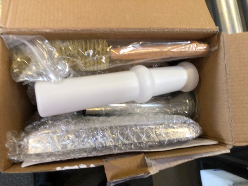 Photo 1 of Metal Food Grinder Attachments for KitchenAid Stand Mixers, Meat Grinder, Sausage Stuffer, Perfect Attachment for KitchenAid Mixers, Silver(Machine/Mixer Not Included)