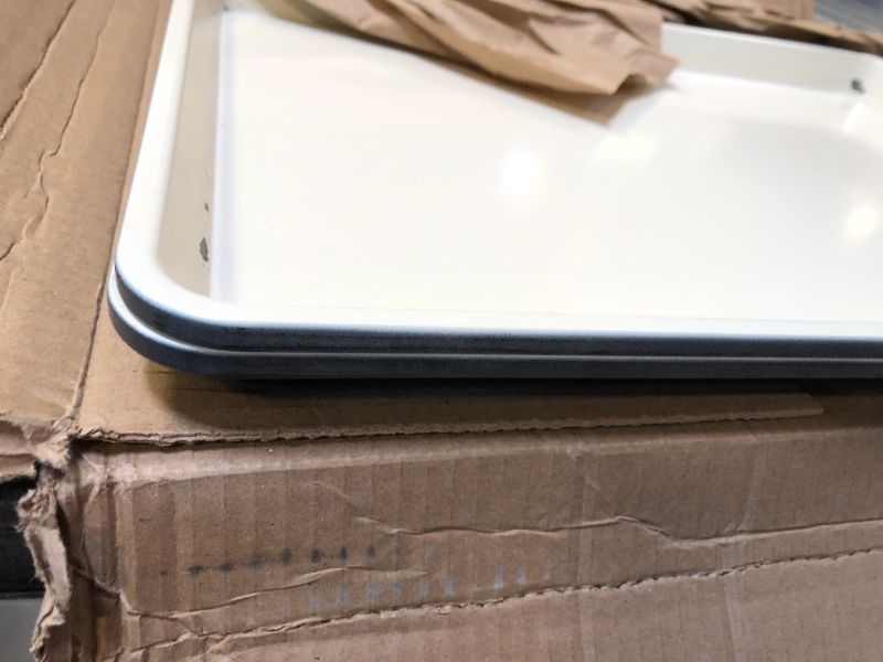 Photo 1 of GreenPan Bakewell 13"x18" Baking Sheet Pan, Healthy Ceramic Nonstick Bakeware, PFOA and PFAS-Free Durable Cookie Baking Tray, Versatile Kitchen Essentials, Vibrant Bakeware, Easy Clean, Black 2 PACK 