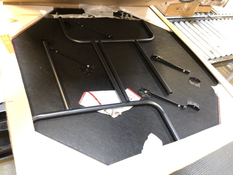 Photo 1 of SereneLife 8-Player Octagonal Foldable Poker Table Premium Casino-Grade Design, Brown Felt Surface, Water-Resistant Rail, 8 Cup Holders, Blackjack Board Ideal for Texas Hold'em & Family Fun (Black)